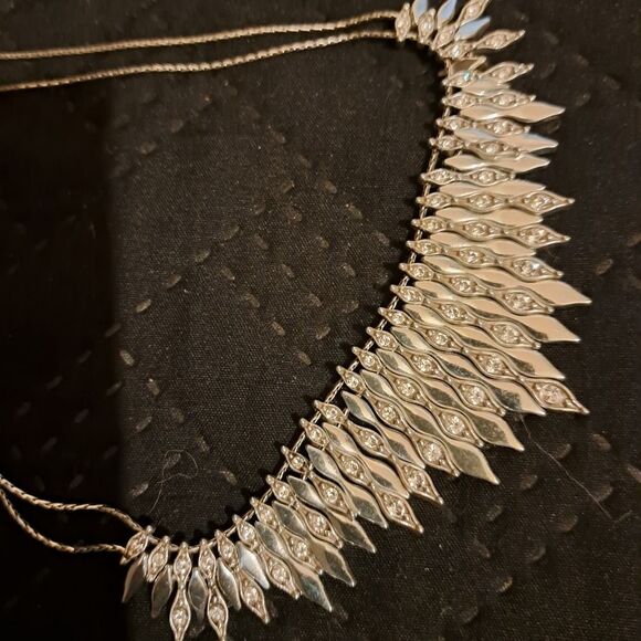 RARE GORGEOUS!! Brighton Silver 925 TRIBAL CHOKER Necklace In Heart Shaped Tin - Picture 10 of 14